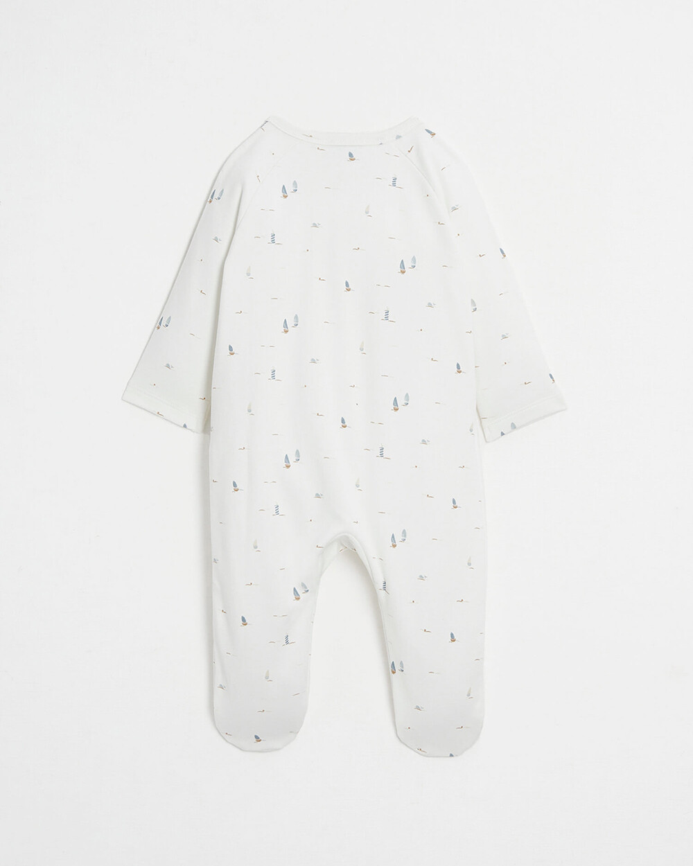 Crossed onesie Boat print  Natalys