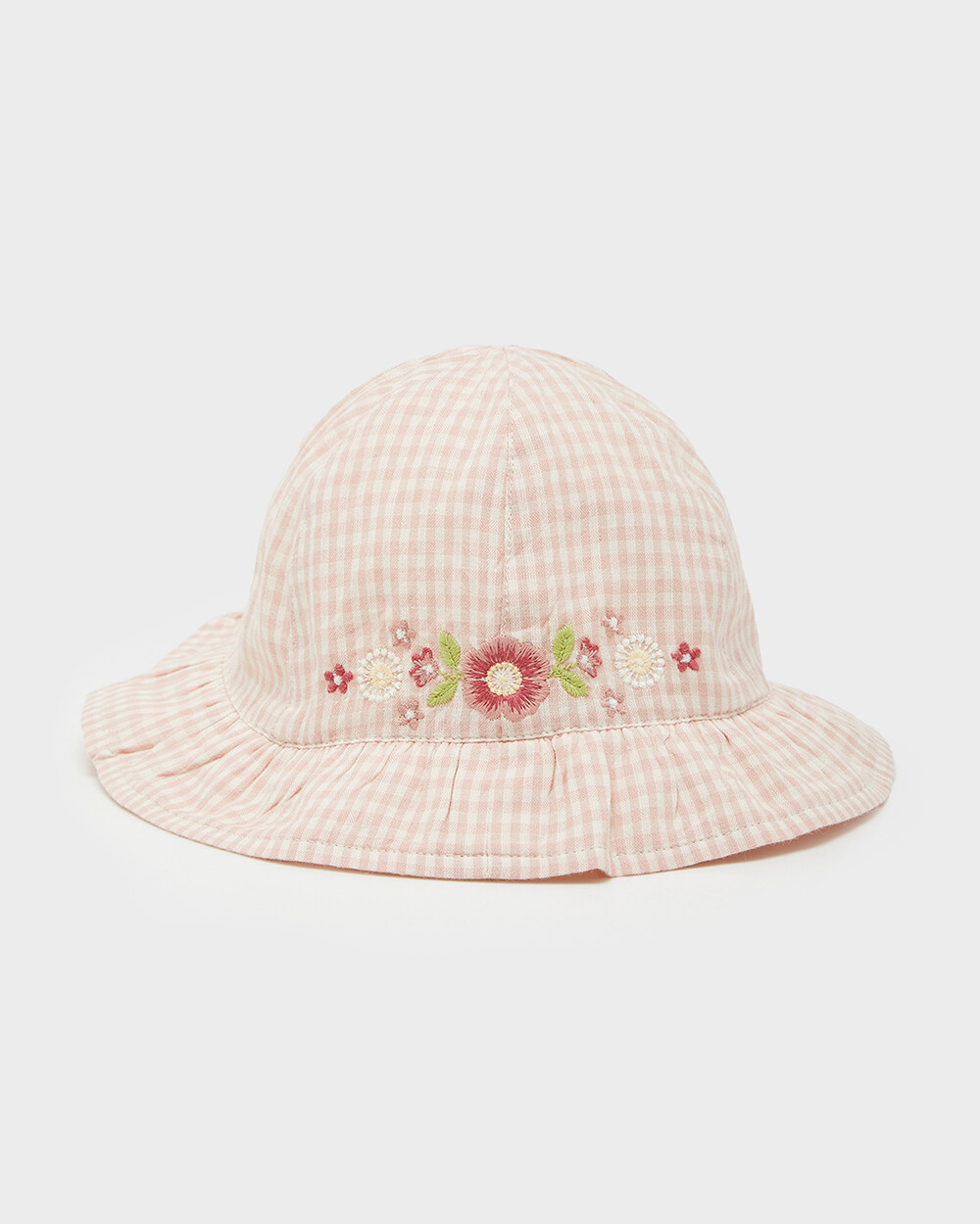 Gingham hat Chalk colour  Natalys