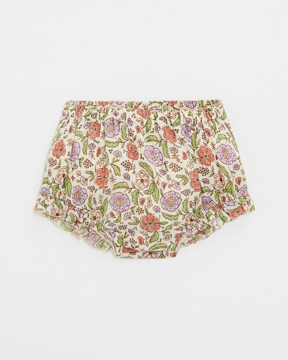 Floral print bloomer Lurex stripes  Natalys