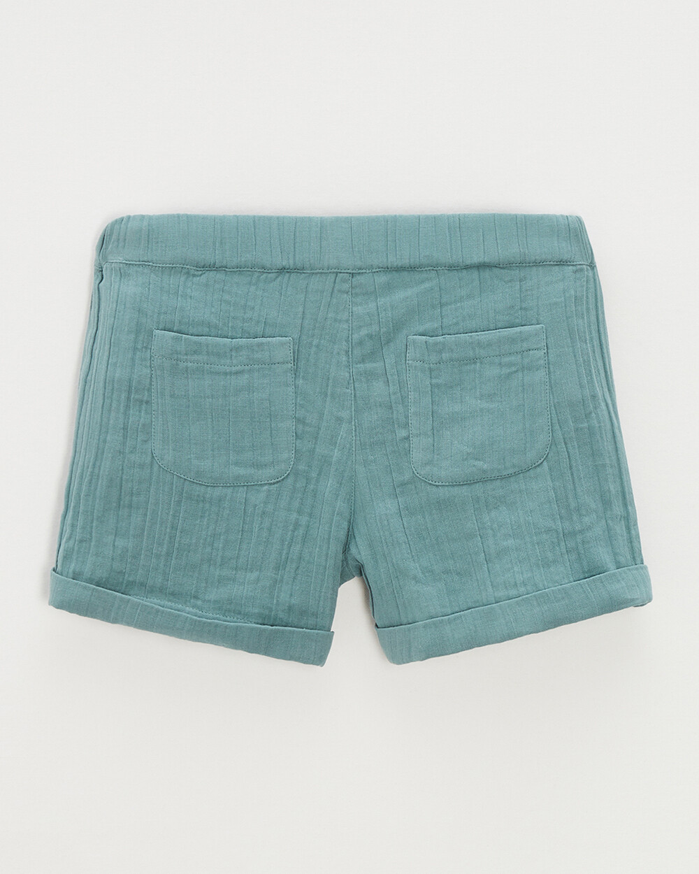 Kid' cotton gauze shorts Mint green colour  Natalys