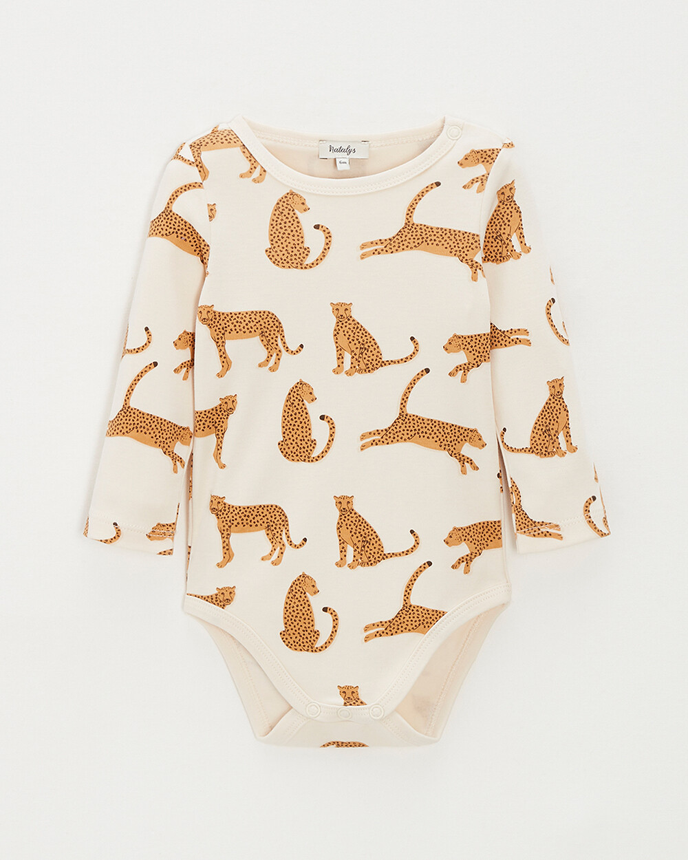 Short-sleeved bodysuit Leopard print  Natalys