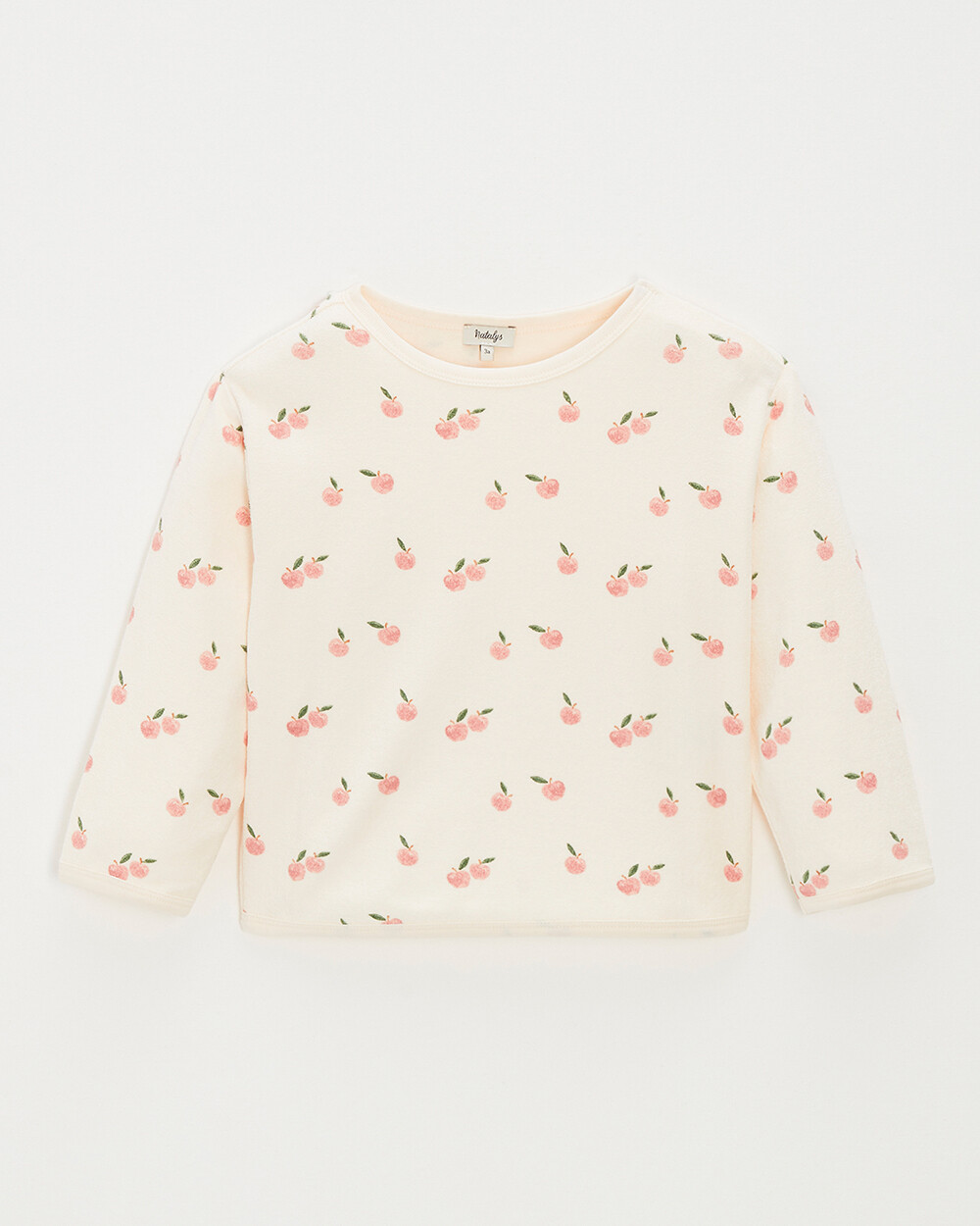Kid's terrycloth sweatshirt Apple print  Natalys