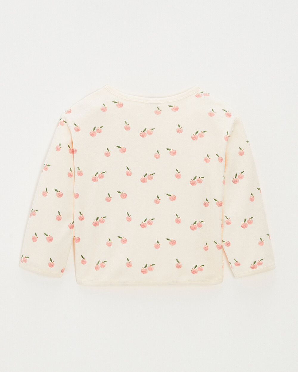 Kid's terrycloth sweatshirt Apple print  Natalys