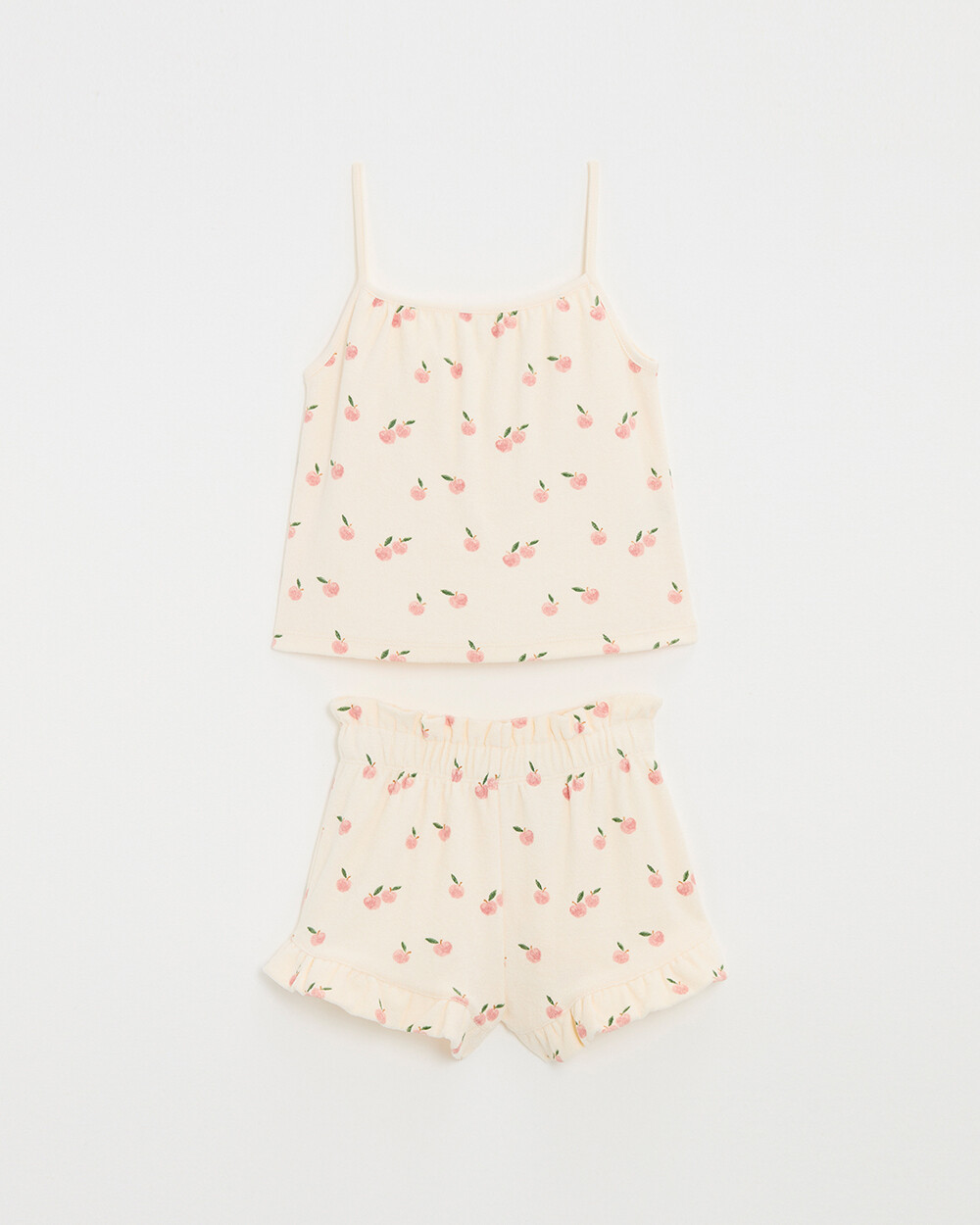 Kid's 2-piece terrycloth pyjamas Apple print  Natalys