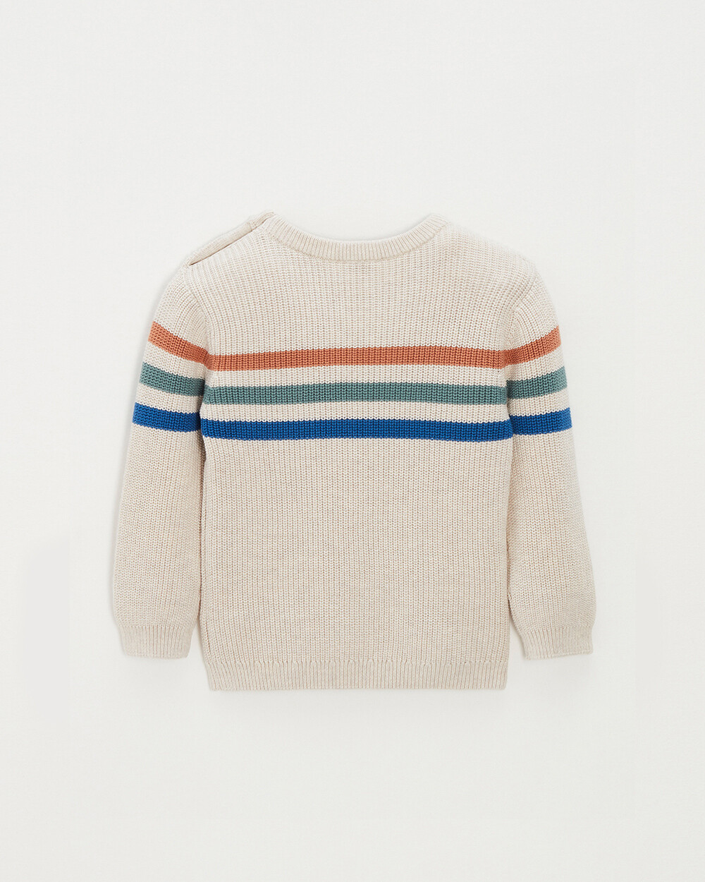 Striped cotton jumper Mottled natural colour  Natalys