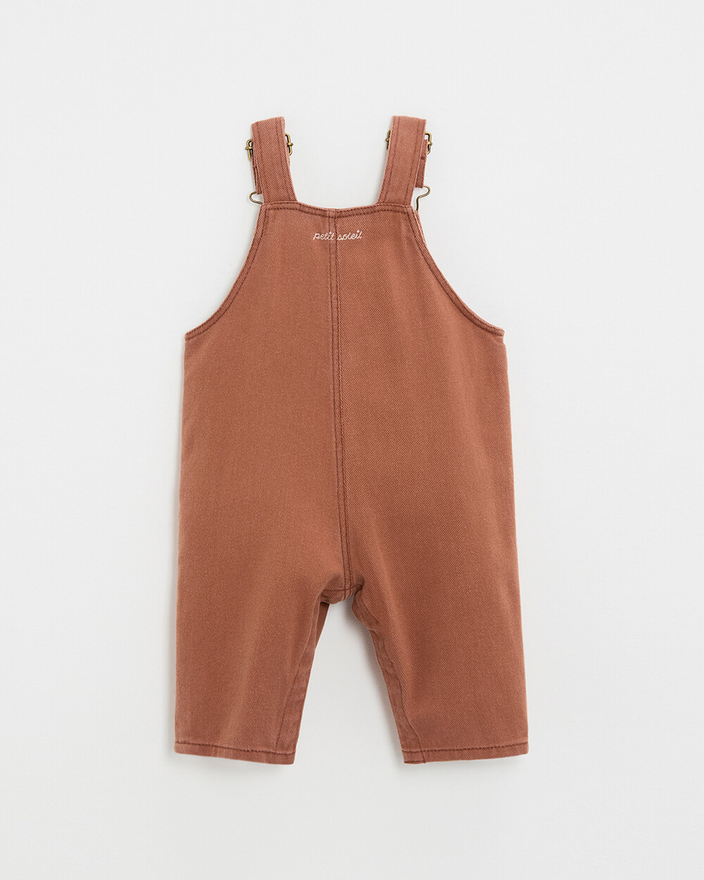 Long twill dungarees Rust colour  Natalys