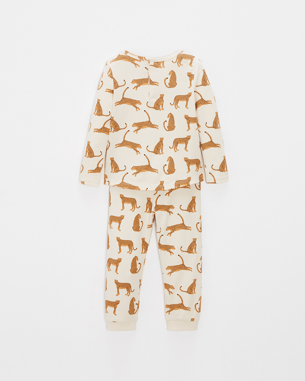 Kid's lightweight cotton 2-piece pyjamas Leopard print  Natalys