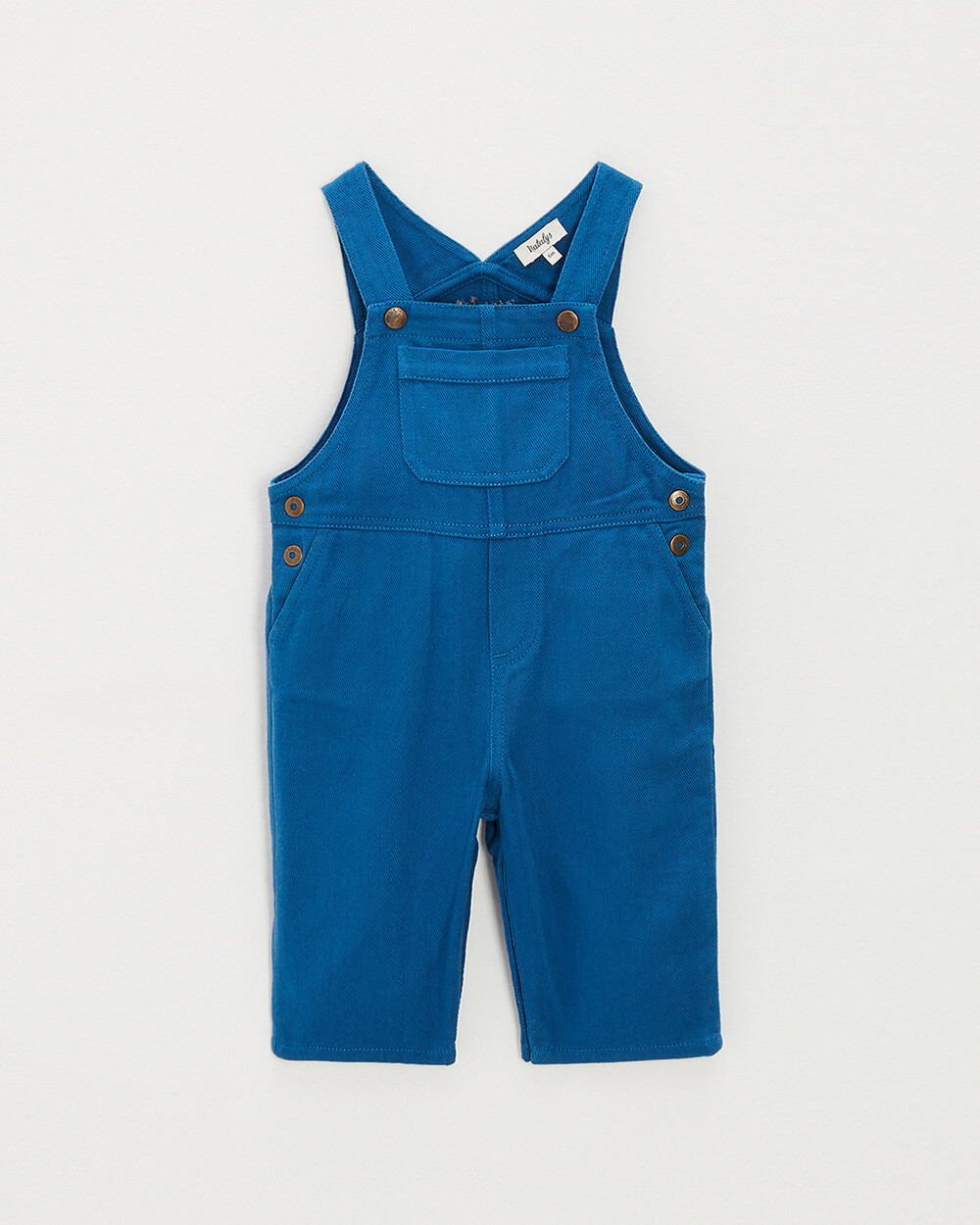 Long twill dungarees Blue colour  Natalys