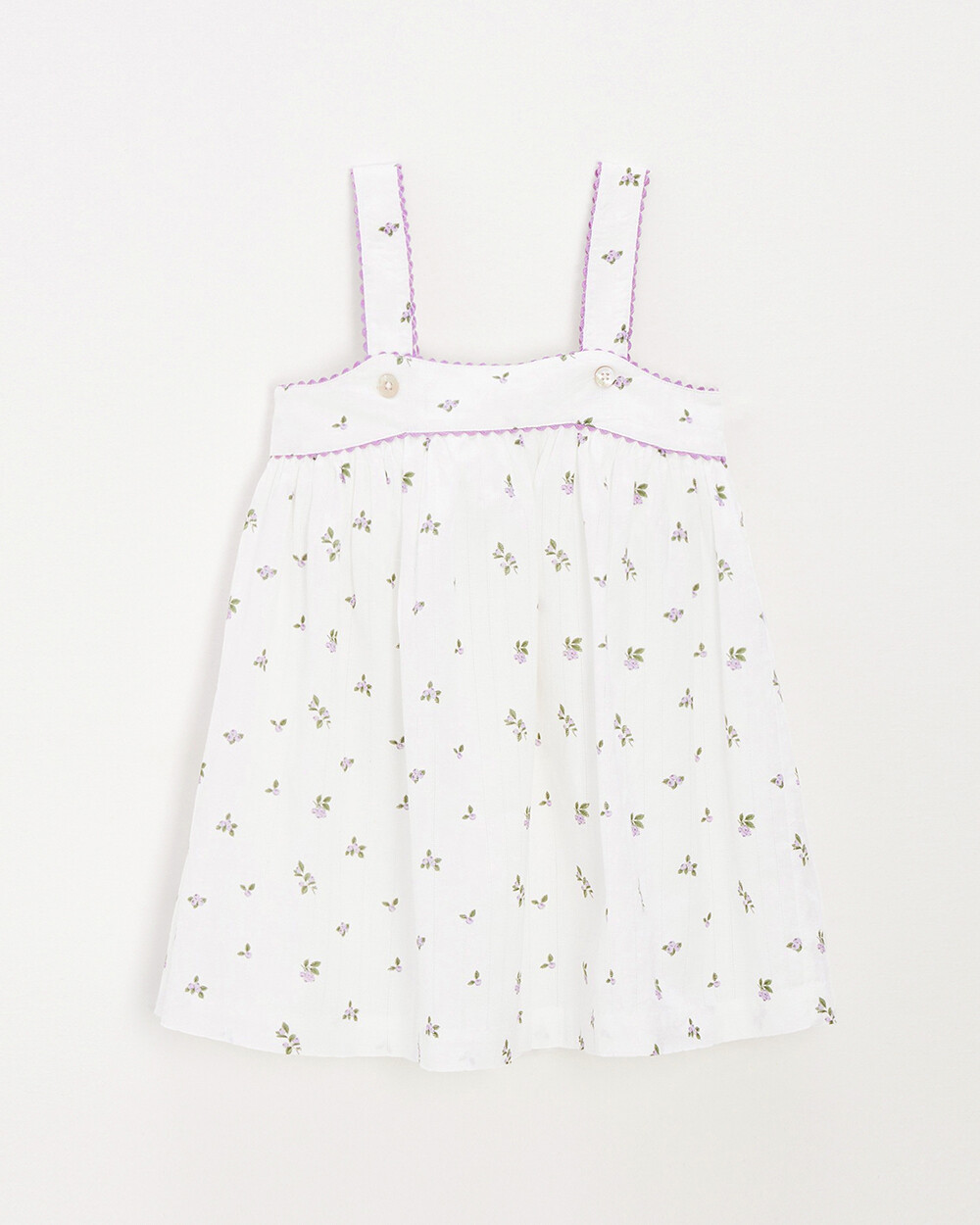 Sleeveless dress Blueberry print  Natalys