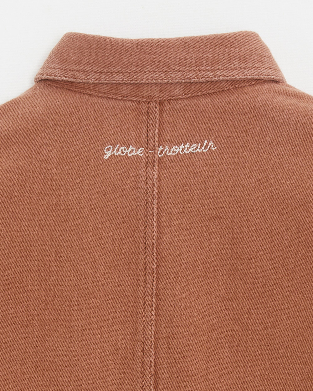 Kid's long twill jumpsuit Rust colour  Natalys