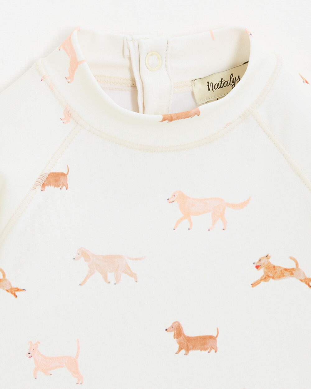 Anti-UV swim tee-shirt Dog print  Natalys