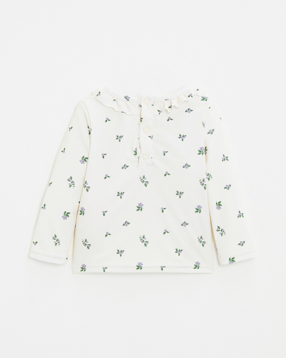 Anti-UV swim tee-shirt Blueberry print  Natalys