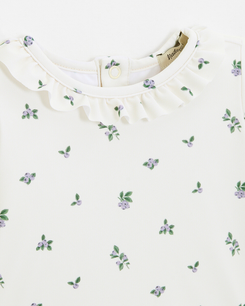 Anti-UV swim tee-shirt Blueberry print  Natalys