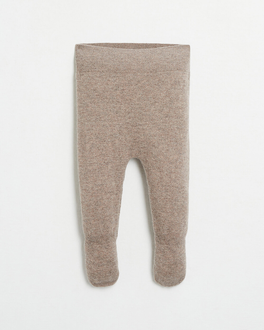 Merino wool knitted set Mottled brown colour  Natalys