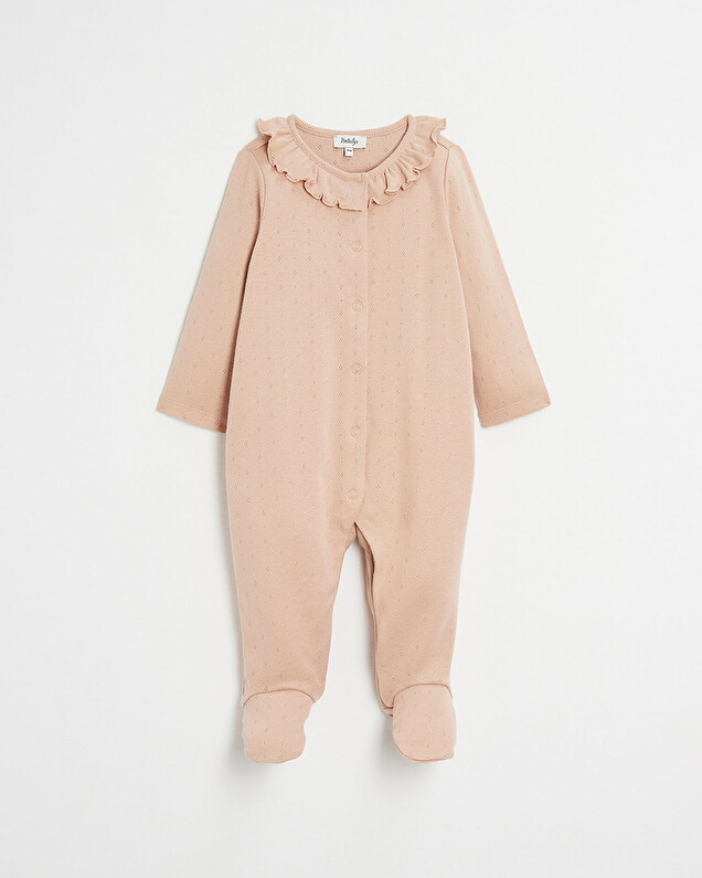 Fancy ribbed onesie Dark pink colour  Natalys