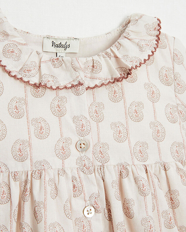 Long-sleeved dress Indian print  Natalys