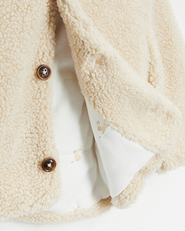 Faux fur jacket Natural colour  Natalys