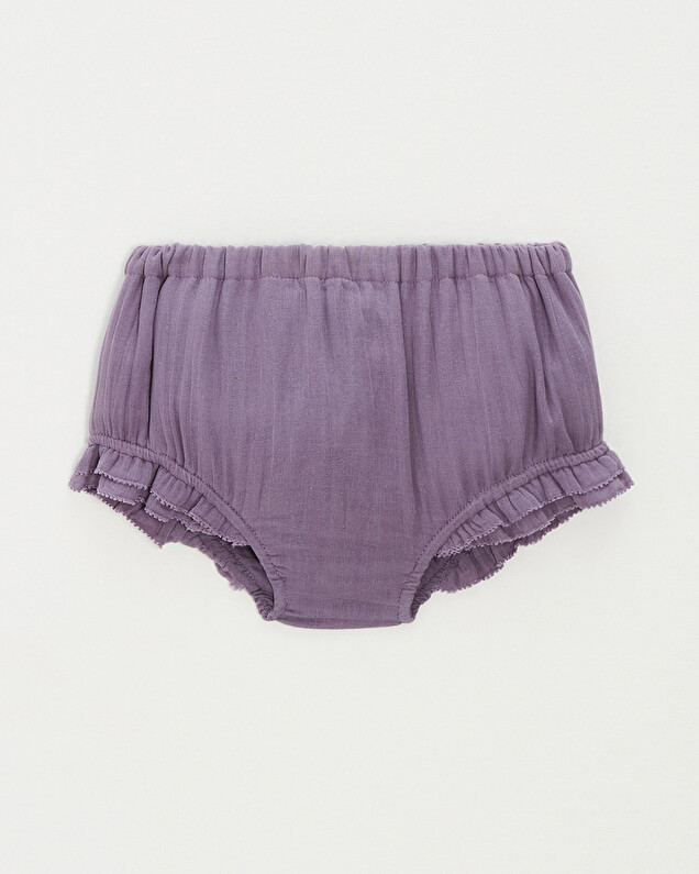 Cotton gauze bloomer Purple colour  Natalys