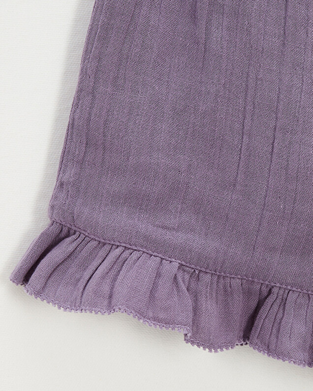 Cotton gauze shorts Purple colour Natalys