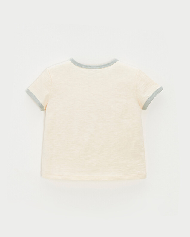 Kid' short-sleeved tee-shirt Off-white colour  Natalys