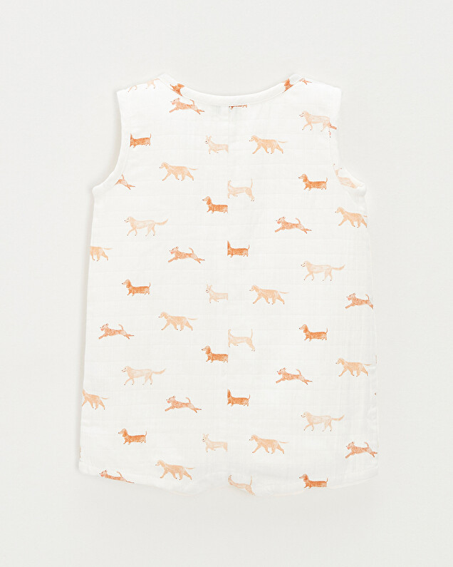 Sleeveless jumpsuit Dog print  Natalys