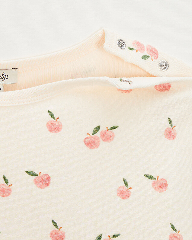 Kid's terrycloth sweatshirt Apple print  Natalys