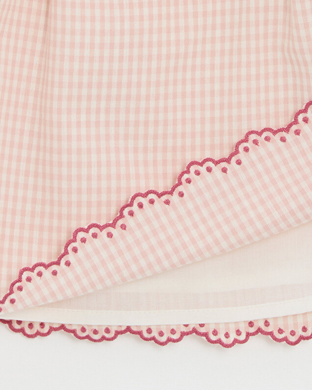 Kid's gingham dress Chalk colour Natalys