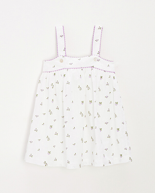 Sleeveless dress Blueberry print Natalys