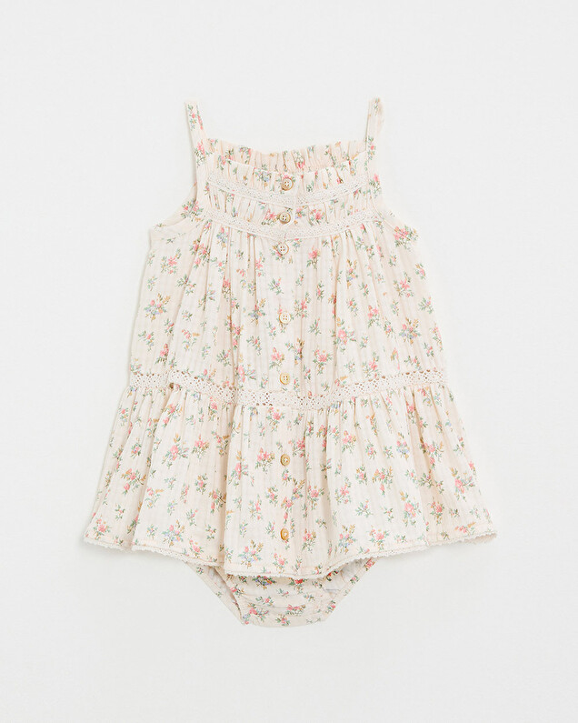 Floral print dress Chalk colour  Natalys