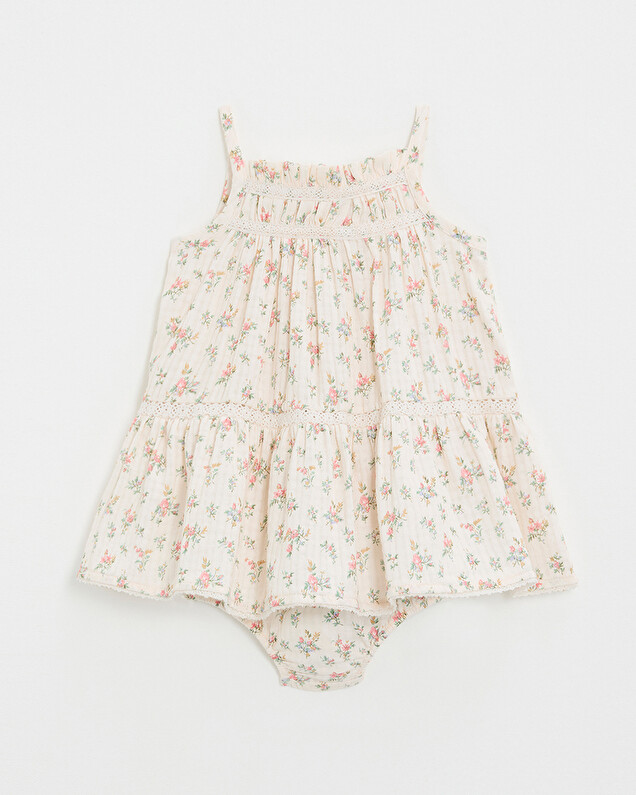 Floral print dress Chalk colour  Natalys