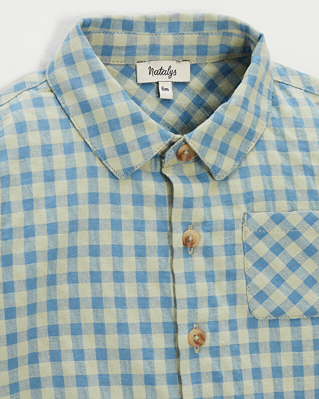 Checkered shirt Blue colour  Natalys