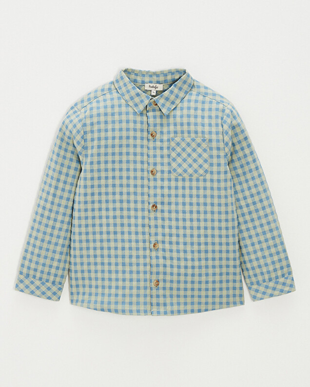 Kid's checkered shirt Blue colour  Natalys