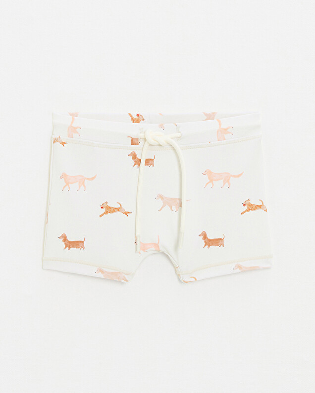 Anti-UV swim shorts Dog print  Natalys