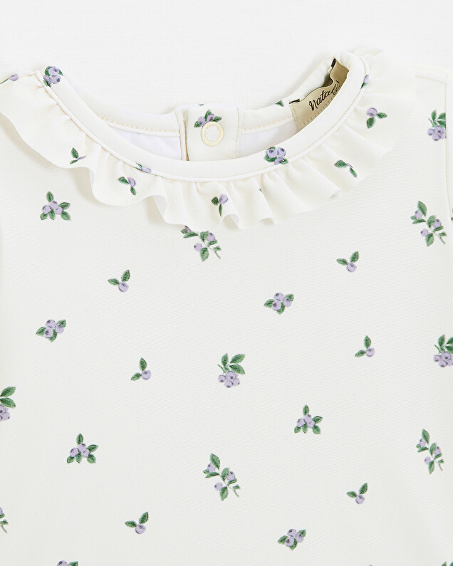 Anti-UV swim tee-shirt Blueberry print  Natalys