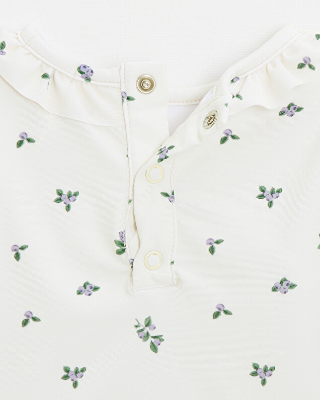 Anti-UV swim tee-shirt Blueberry print  Natalys