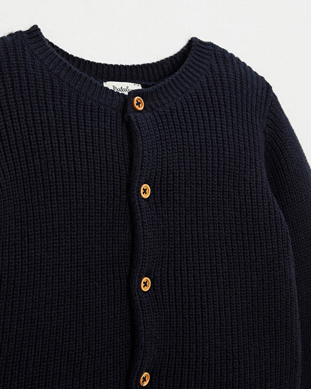 Knitted cardigan Dark blue colour Natalys