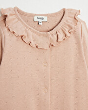 Fancy ribbed onesie Dark pink colour  Natalys