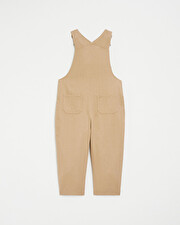 Long velvet overalls Camel colour  Natalys