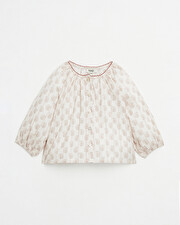 Long-sleeved blouse Floral print  Natalys