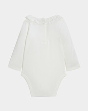 Claudine collar bodysuit Off-white colour  Natalys