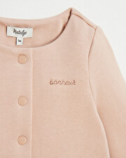 Fleece cardigan Pink colour  Natalys