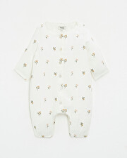 Embroidered cotton gauze jumpsuit Embroidered flowers  Natalys