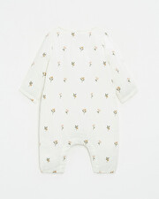 Embroidered cotton gauze jumpsuit Embroidered flowers  Natalys