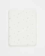 Fur-lined blanket Boat print  Natalys