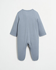 Honeycomb onesie Blue-grey colour  Natalys