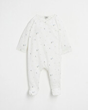 Crossed onesie Boat print  Natalys