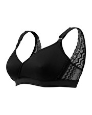 Breastfeeding bra Black colour  Cache coeur
