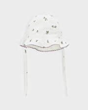 Blueberry-print hat White colour  Natalys
