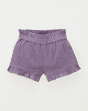 Cotton gauze shorts Purple colour  Natalys