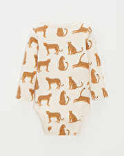 Short-sleeved bodysuit Leopard print  Natalys